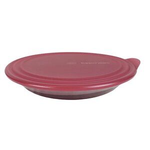 Vintage Tupperware Sheerly Elegant Pie Dish Bowl 1.5 L Red Acrylic